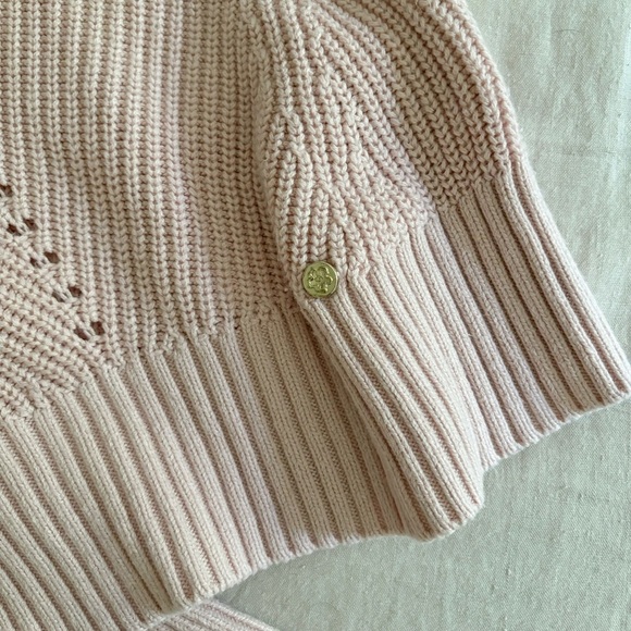 Ted Baker Sunniie Light Baby Pink Sweater Sharped  Shoulders Size 1 US 4 or S - Picture 8 of 8